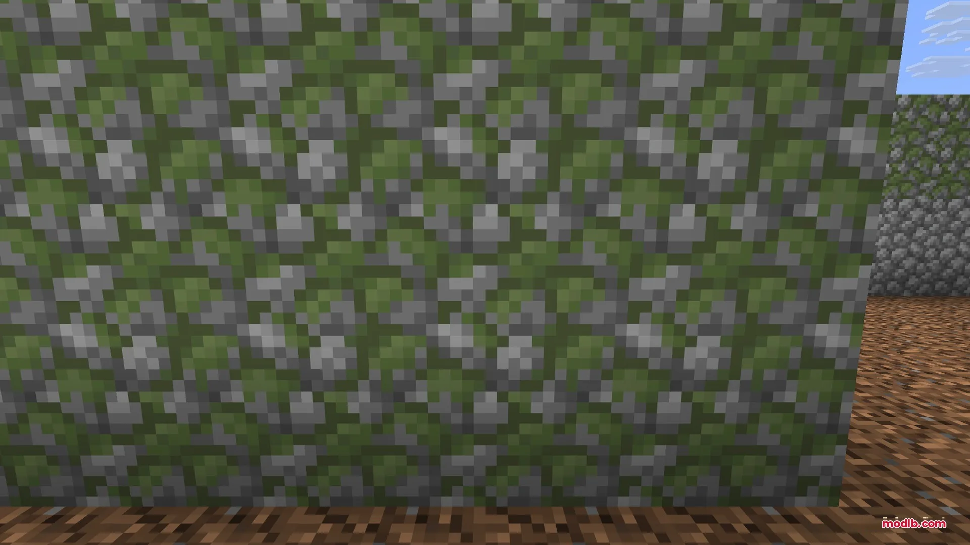 Ancient Artifacts 2 Data Pack Screenshot 3 A wall of mossy cobblestone blocks found in an overgrown ruin structure