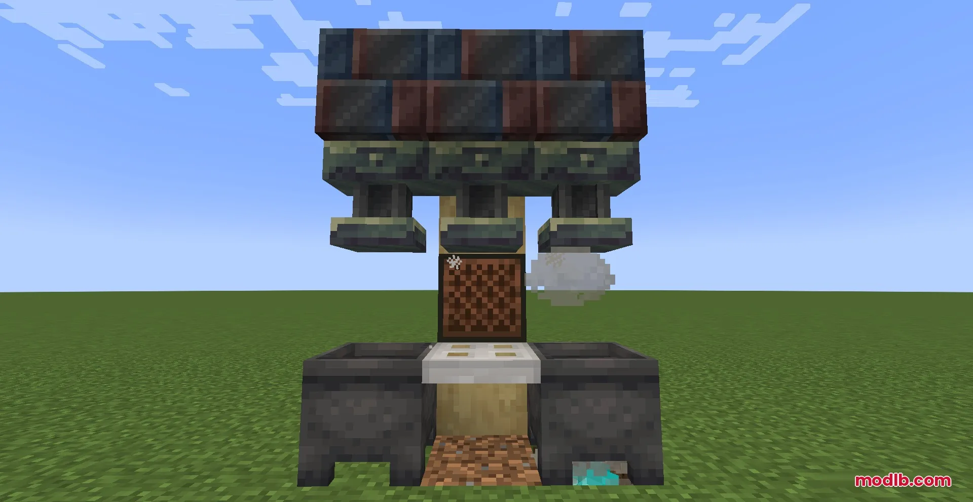 Anvil Craft Mod Screenshot 4 A mechanical contraption using magnets and cauldrons to process various materials