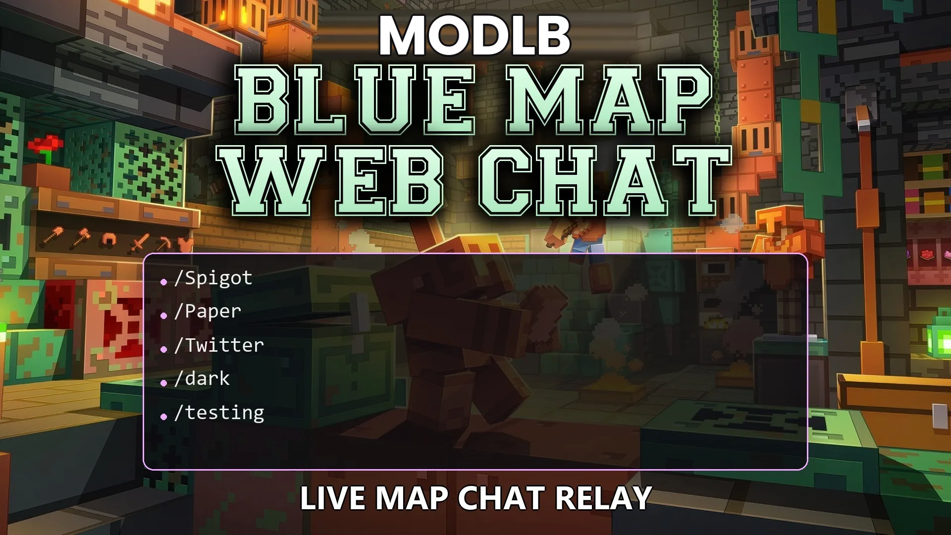 Blue Map Web Chat Plugin (26.2, 1.21.1) – Keep Your Community Talking Outside