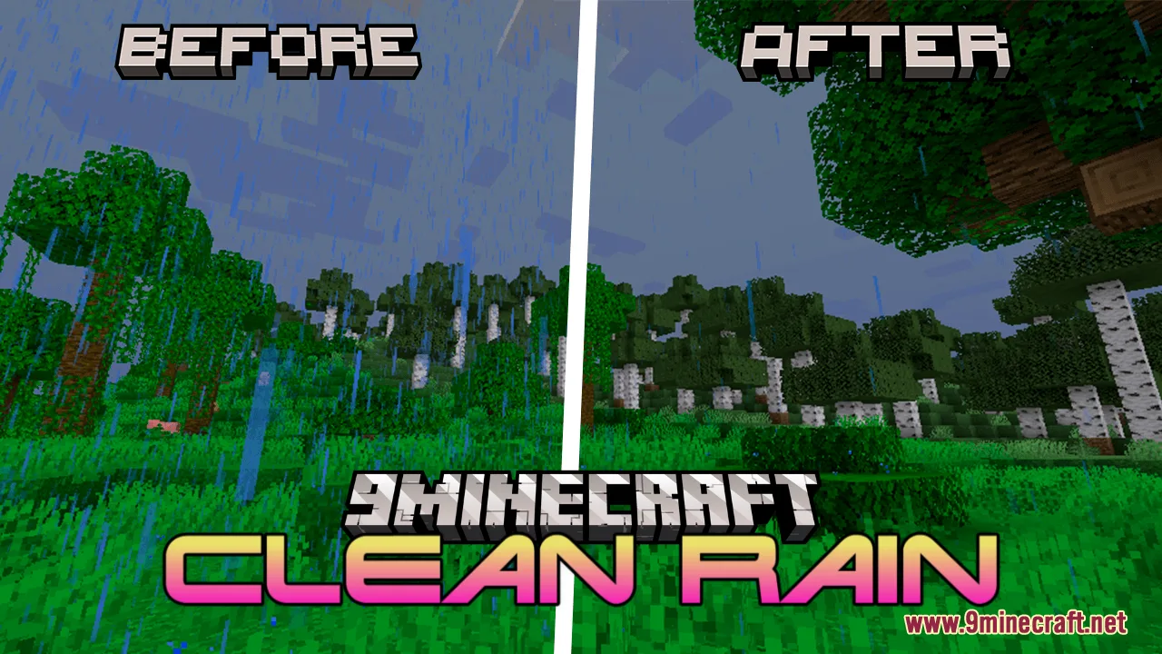 Clean Rain Resource Pack (26.2, 1.20.1) – Texture Pack cover art