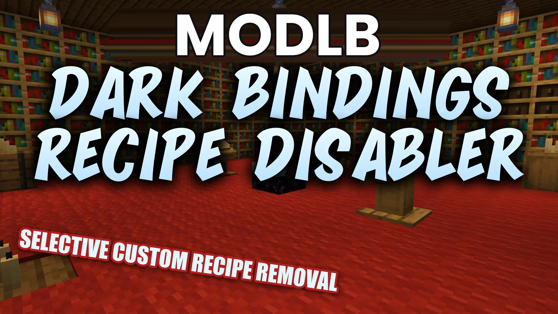 Dark Bindings Recipe Disabler Data Pack (26.2, 1.20.1)