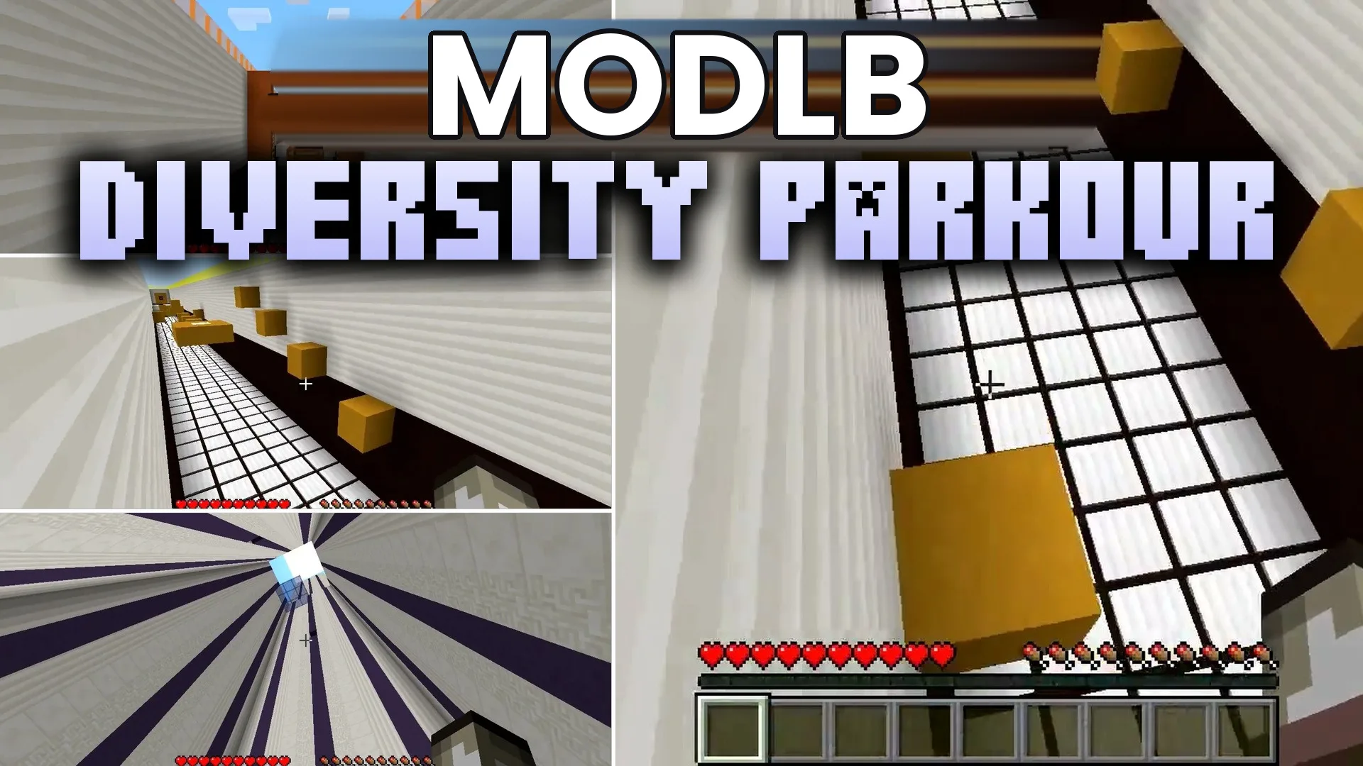 Diversity Parkour Map (26.2, 1.20.1) – Conquer Twenty Tough Jumping Realms cover art