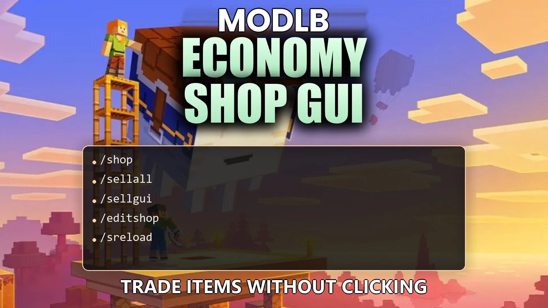 Economy Shop GUI Plugin (26.2, 1.20.1) – Trade Items Without Clicking cover art