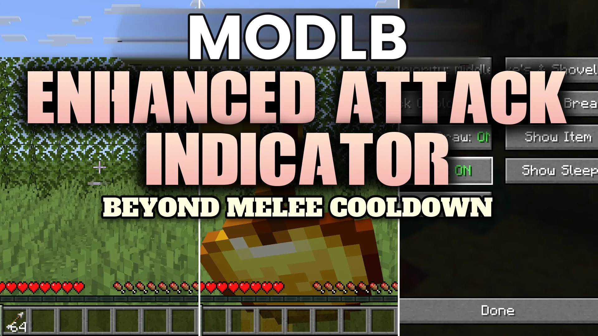 Enhanced Attack Indicator 9minecraft Mod (26.2) – Time Every Attack and Item Cooldown