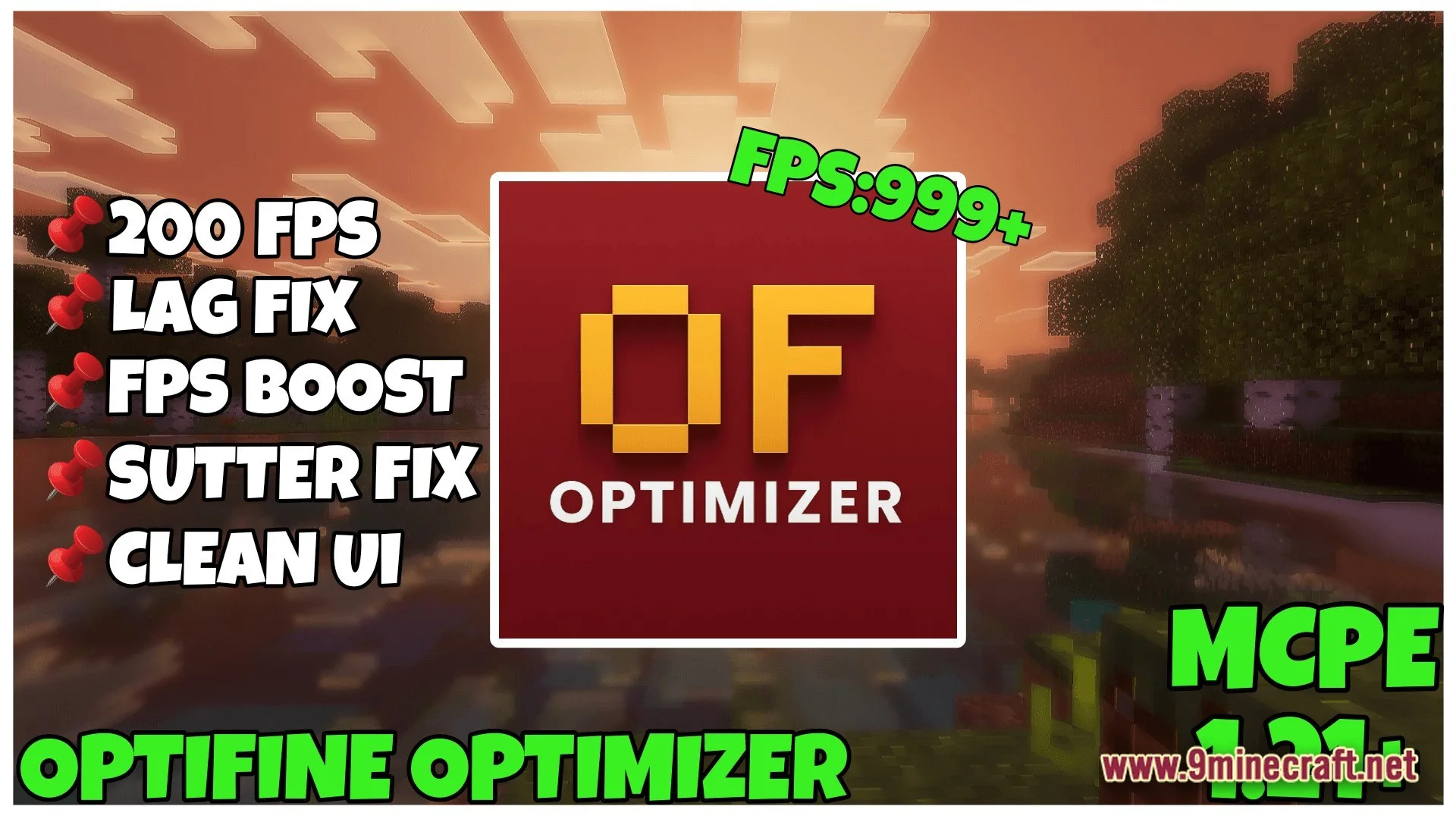 FPS Optimizer Boost Official Texture Pack (26.x, 1.21) – MCPE/Bedrock