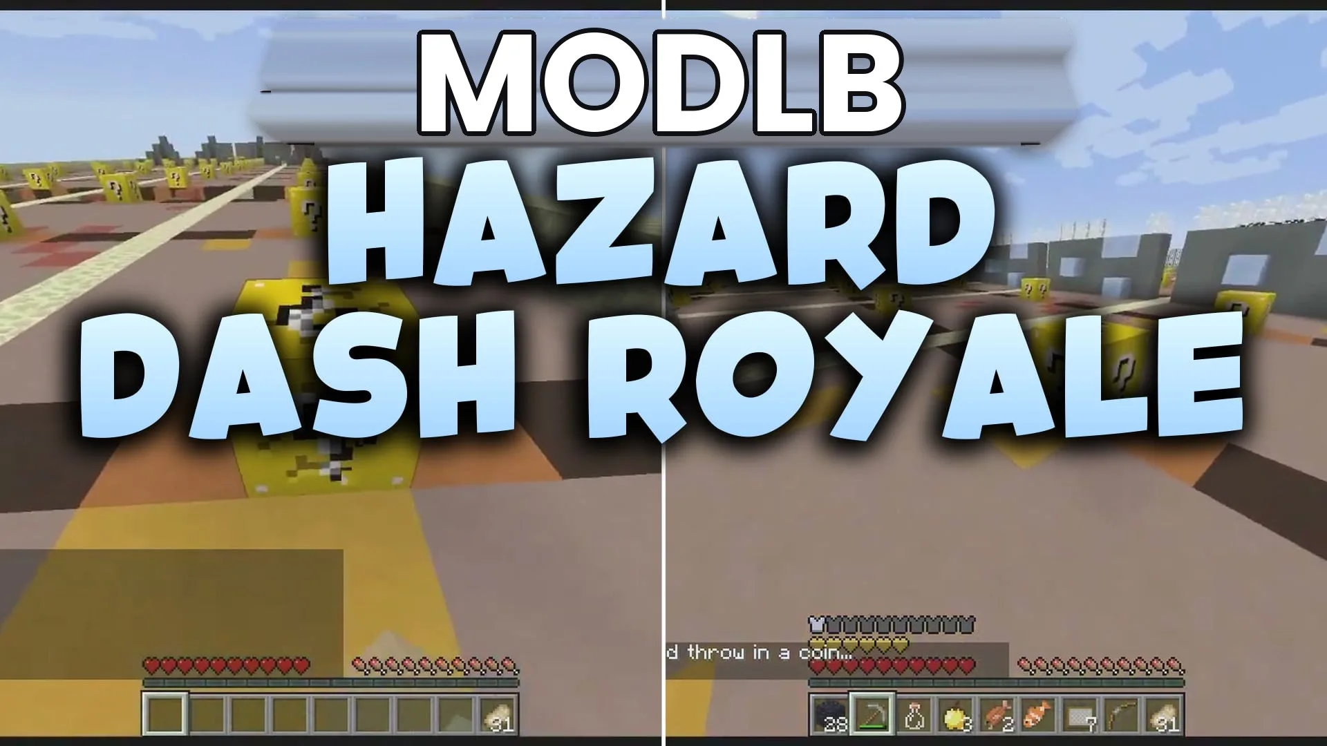 Hazard Dash Royale Map (26.2, 1.20.1) – Sprint Through Lucky Block Traps cover art