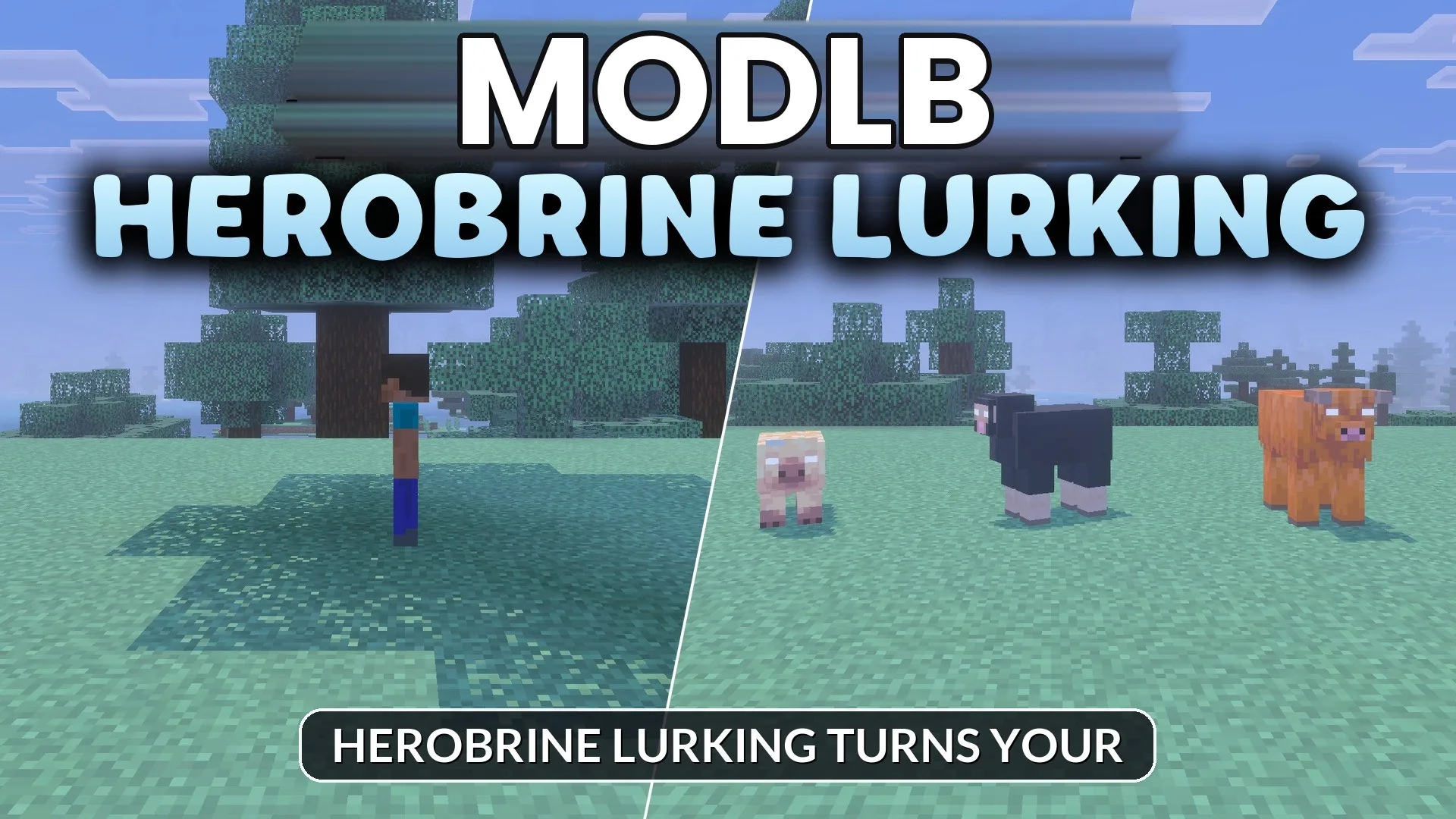 Herobrine Lurking Addon (26.x) – Survive Haunted Encounters and Blood Moon