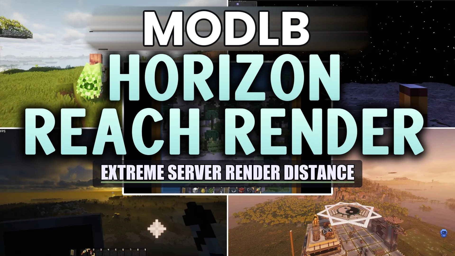 Horizon Reach Render Mod (1.21.1, 1.20.1) – See Distant Server Landscapes cover art