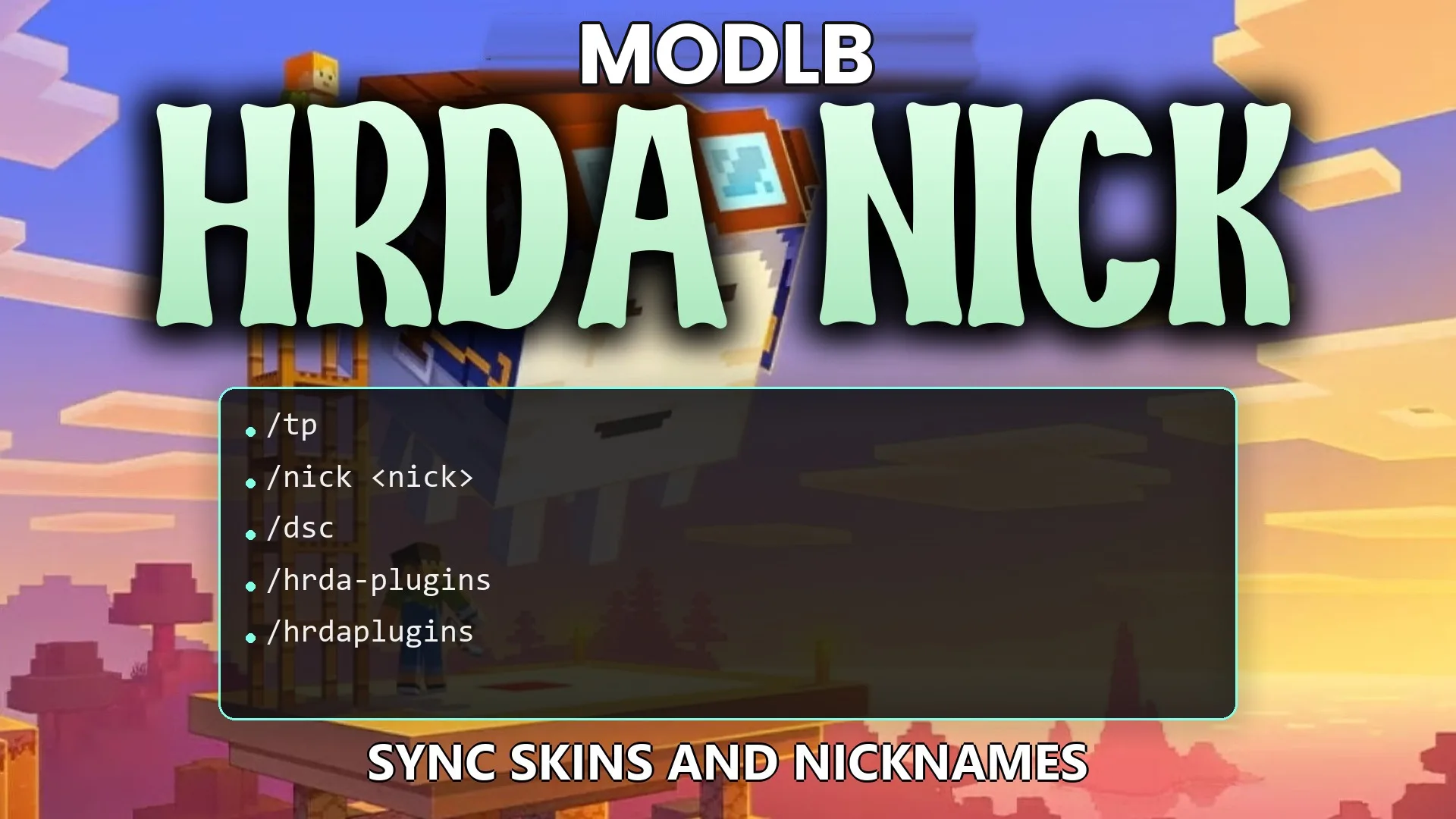 Hrda Nick Plugin (26.2, 1.21.1) – Play Incognito with Matching Names and Skins