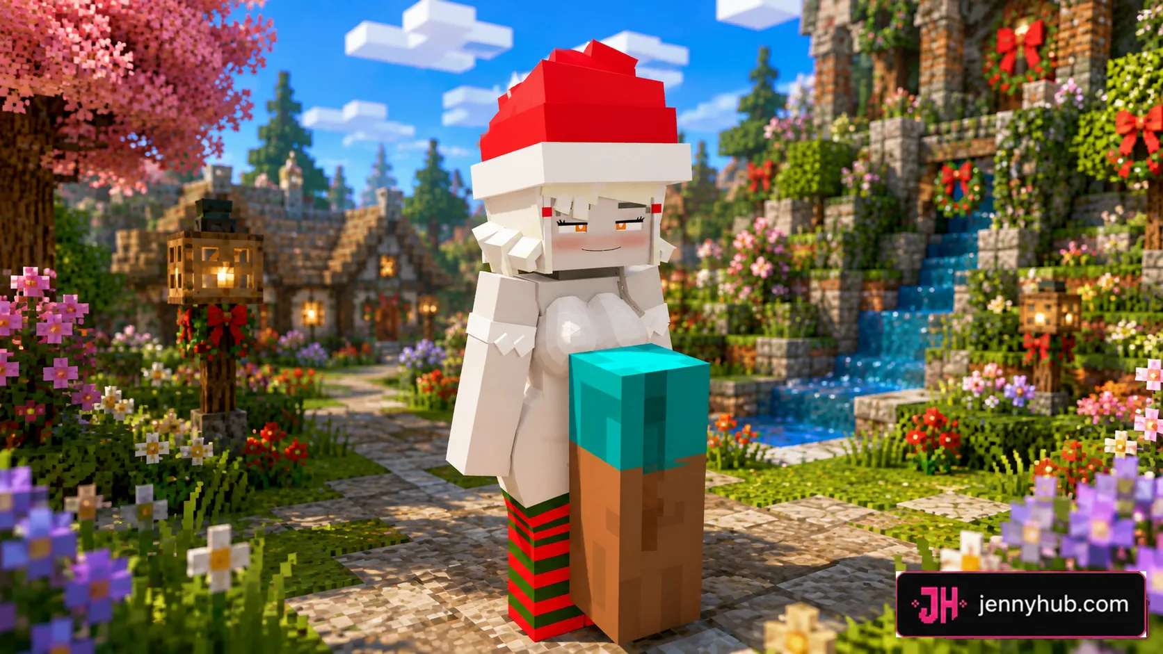 Allie fantasy model shown in Minecraft Bedrock