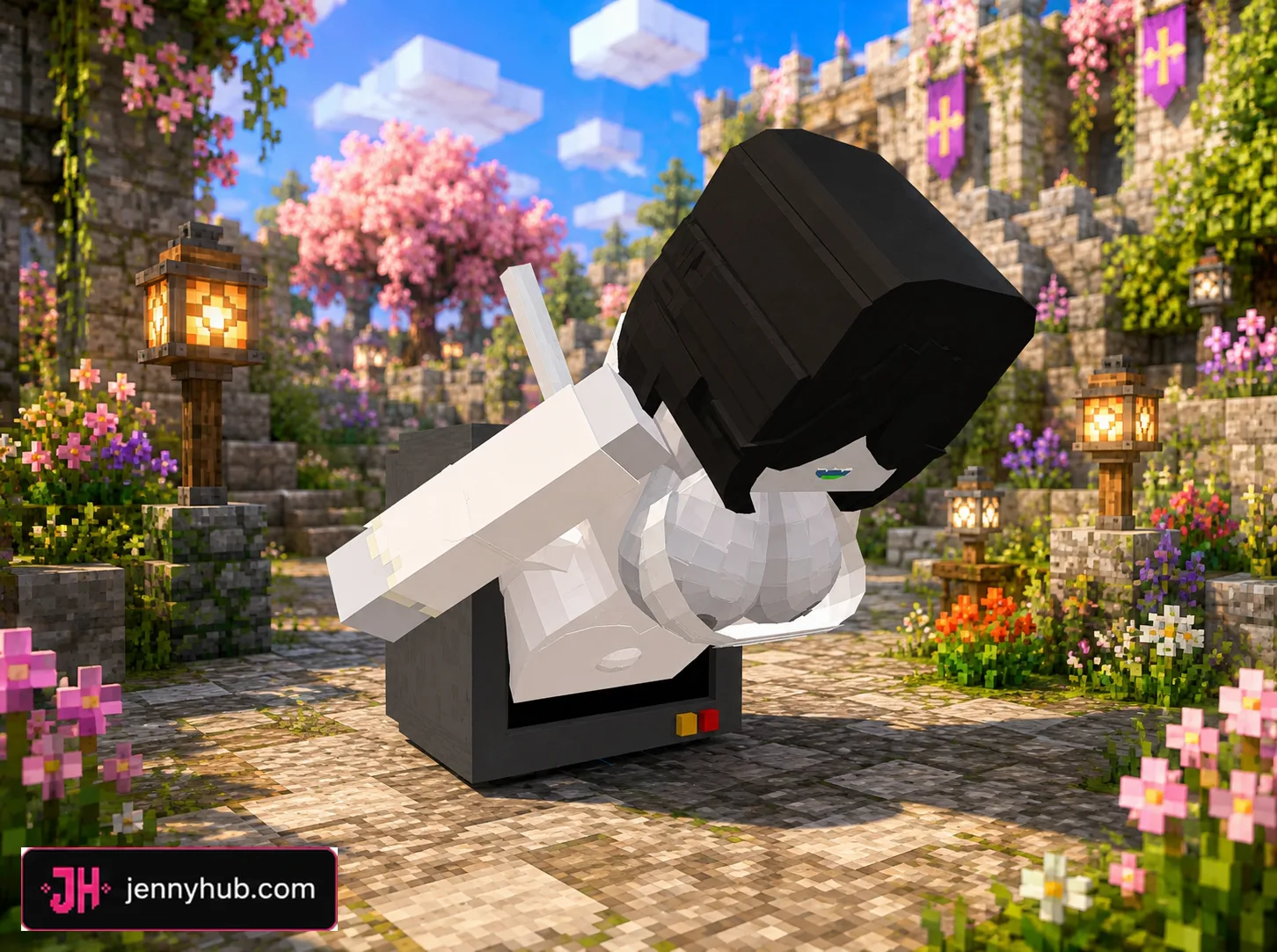 Horror themed Allie model for Minecraft Bedrock