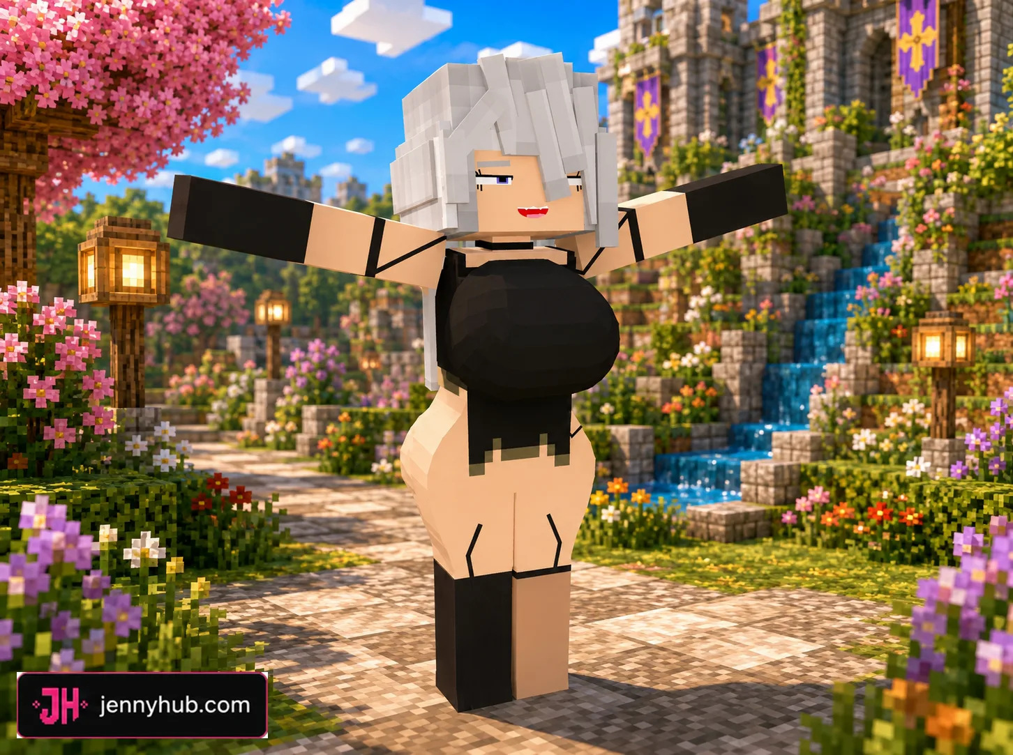 Allie custom NPC appearance in Minecraft mobile