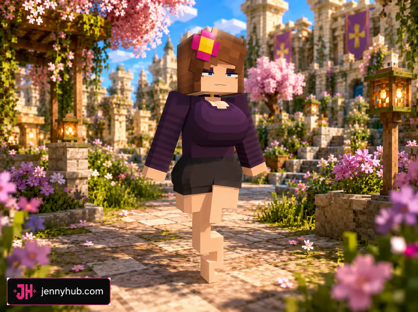 Allie add-on model running in Minecraft PE