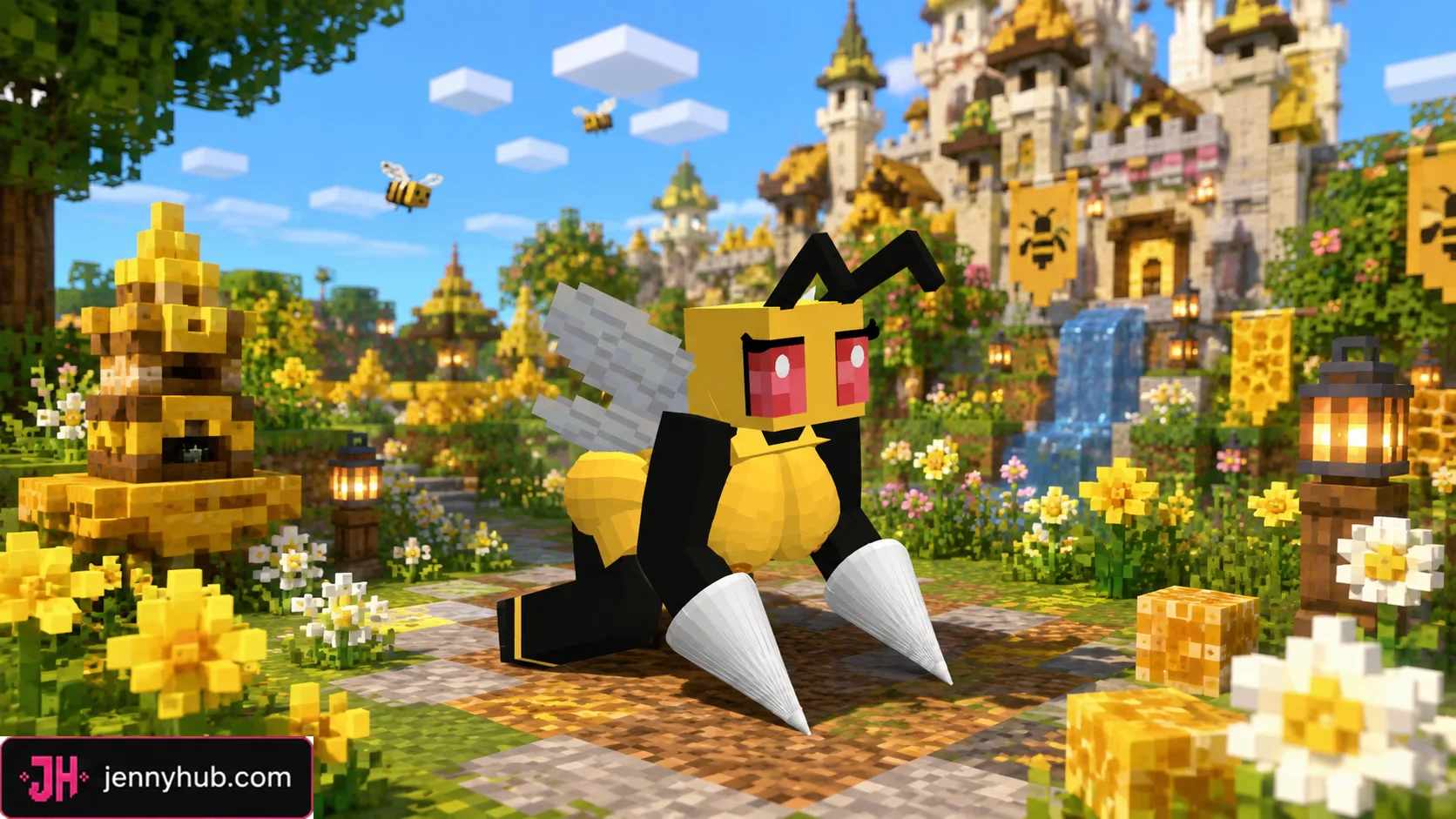 Jenny Mod Bee fantasy model in Minecraft PE