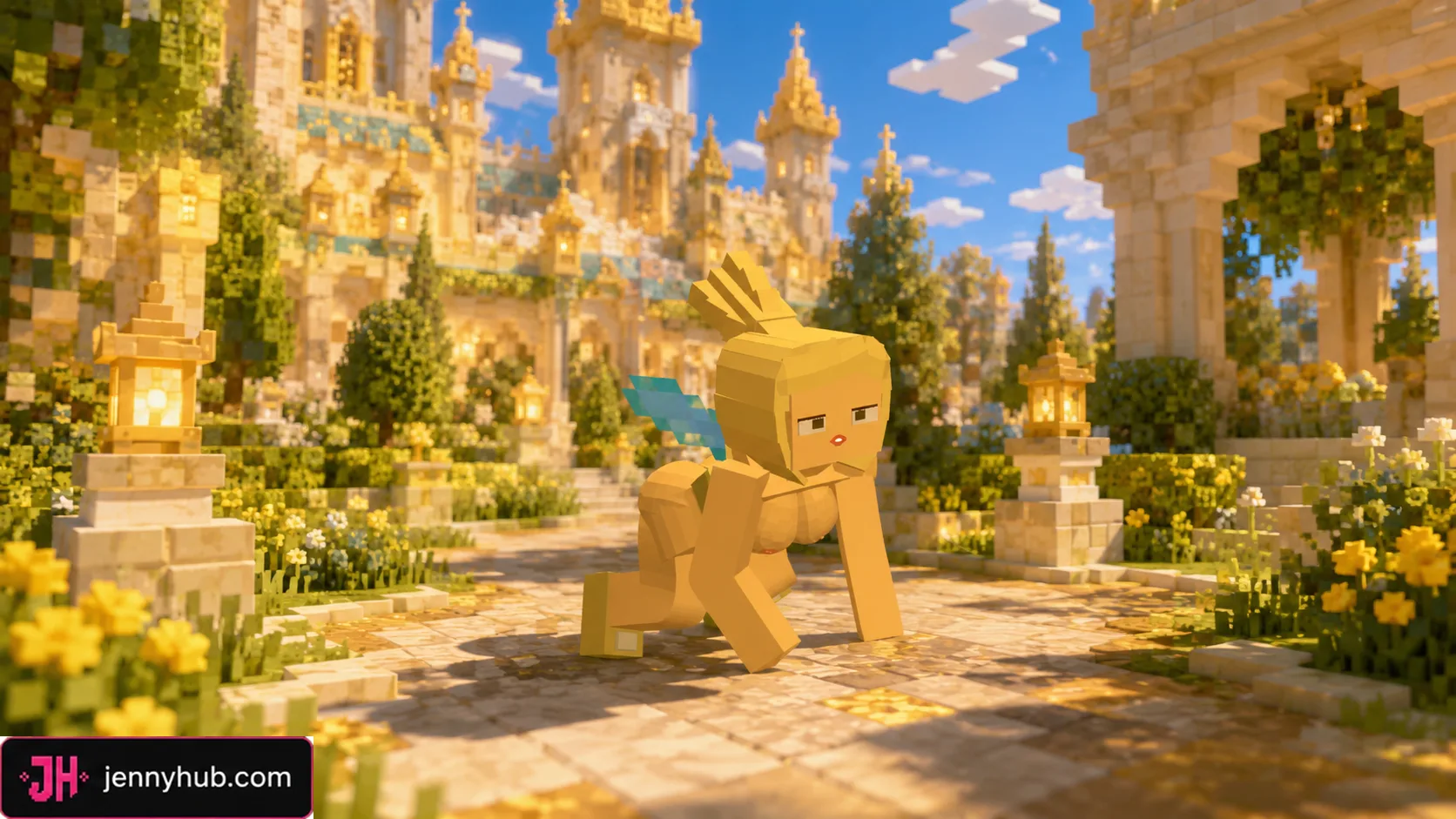 Bee model resource pack active in Minecraft PE