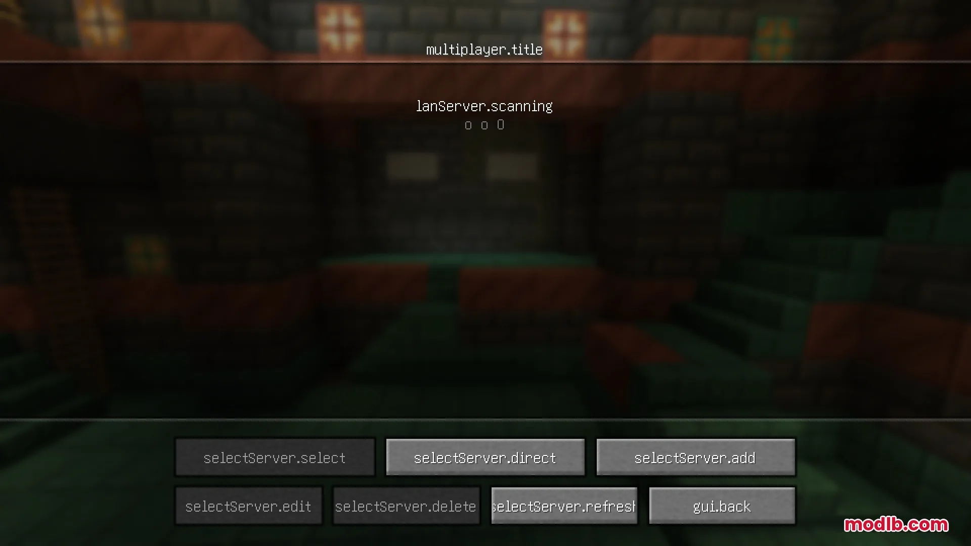 Key Language Pack Resource Pack Screenshot 8 Multiplayer server selection screen showing technical translation keys for menu options