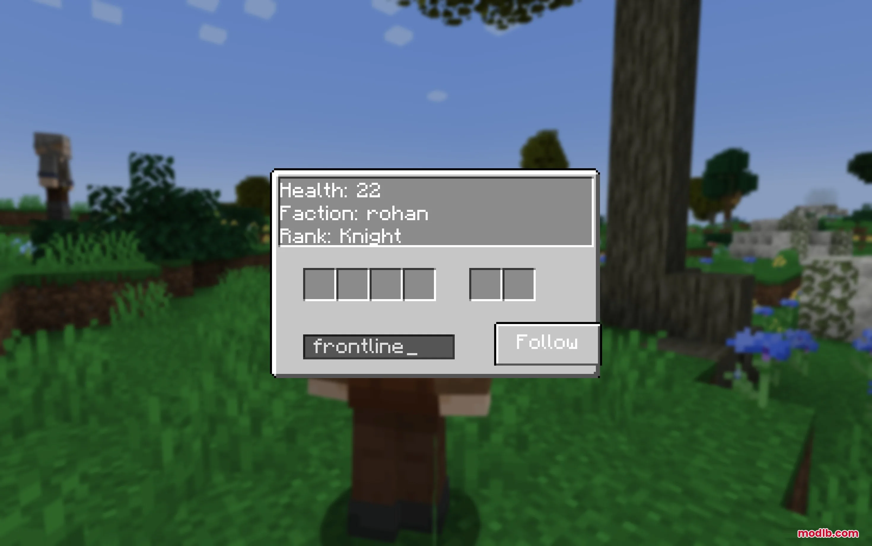 Legion of the Rings Mod interface for managing hired soldiers and army tags