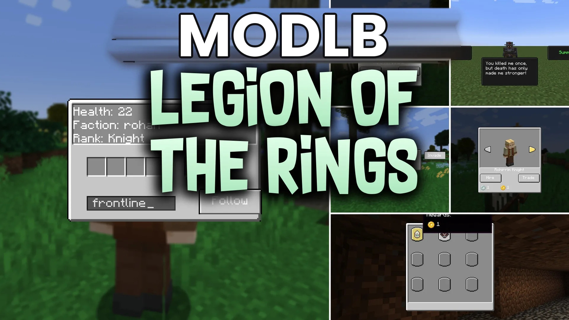Legion of the Rings Mod (1.21.8, 1.21.1) – Command Hired Armies and Hunt cover art