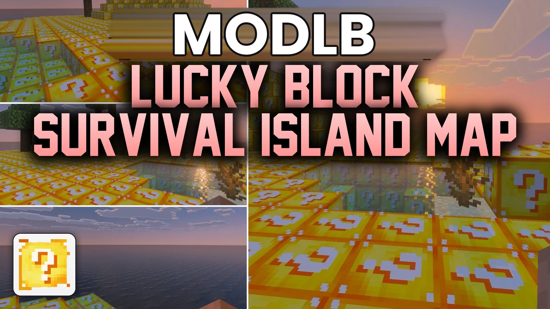 Lucky Block Survival Island Map (26.x, 1.21) – Survive Pure Chaos on a Mystery