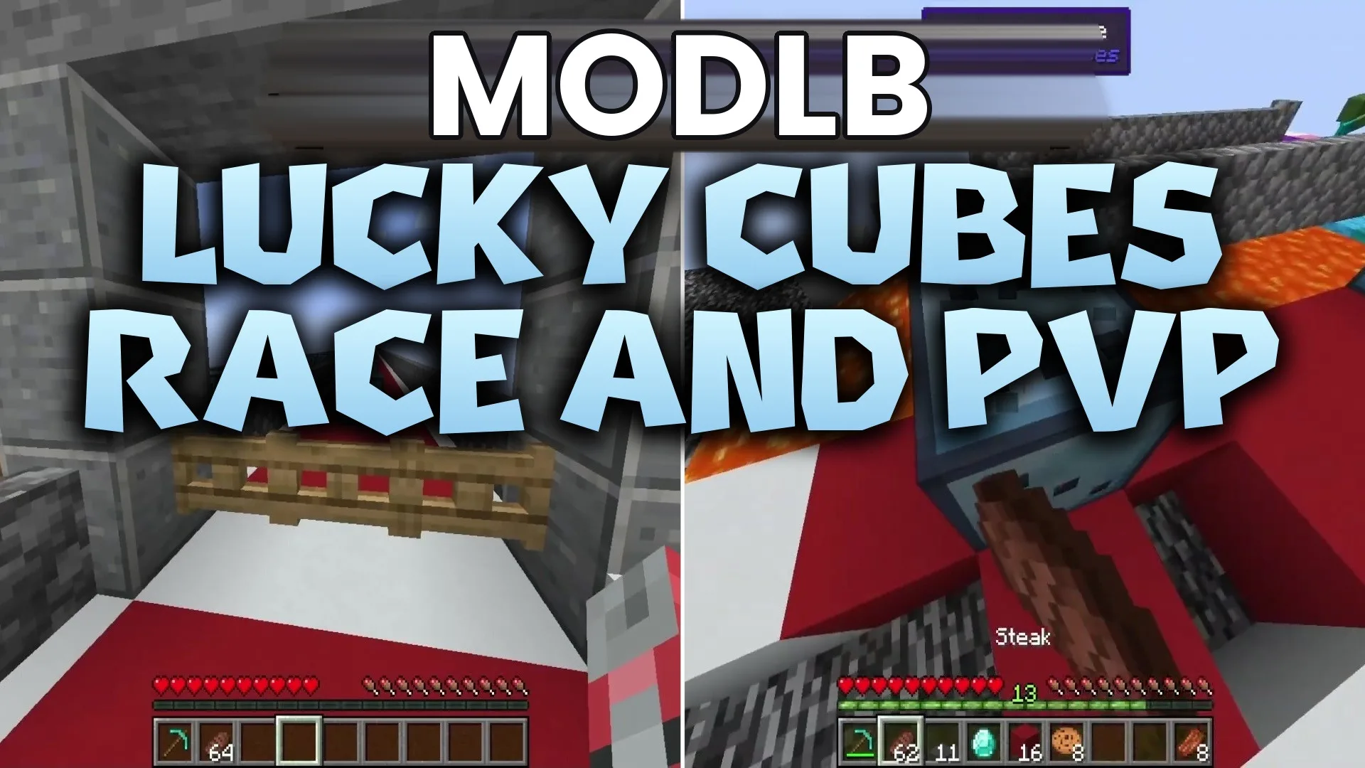 Lucky Cubes Race and PVP Map (26.2, 1.20.1) – Chaotic Race to Final Combat cover art