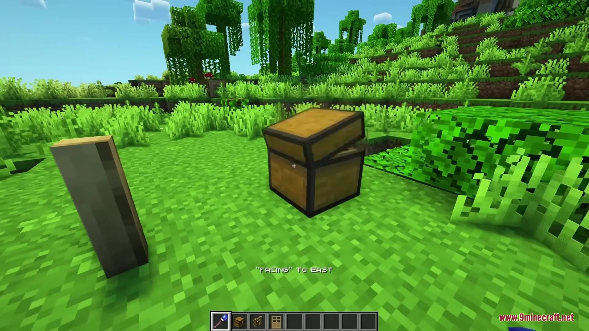 Magical Debug Stick Resource Pack Screenshot 4 The magical debug stick changes the facing direction of a wooden chest