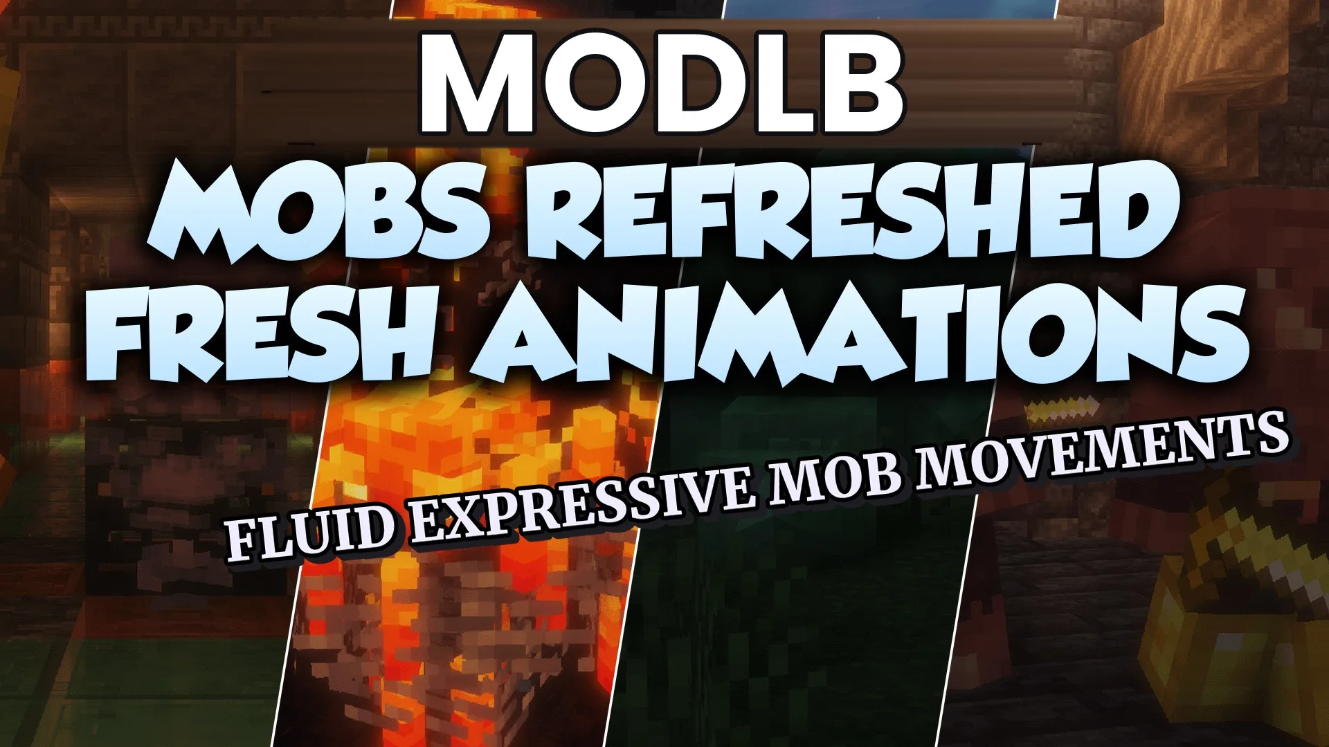 Mobs Refreshed Fresh Animations Resource Pack (1.21.8, 1.20.1) cover art