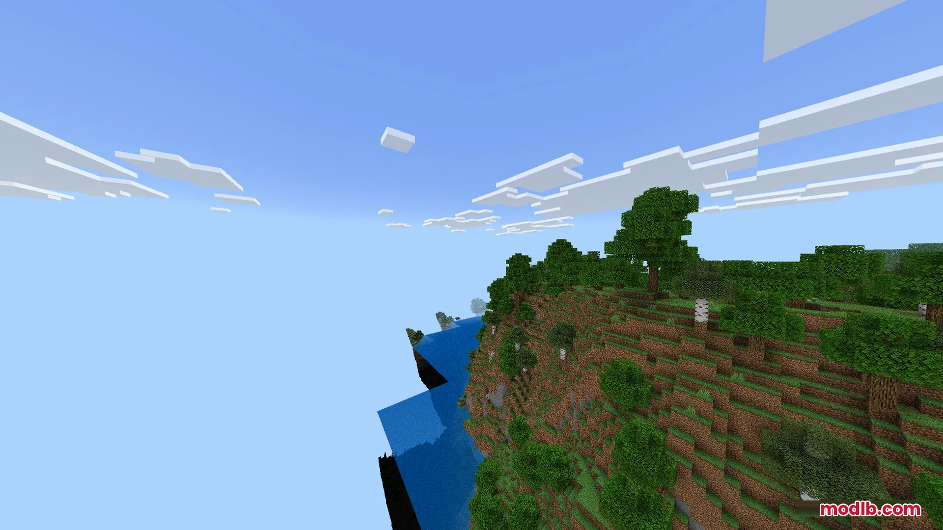 Newb CraftEdge adds realistic atmospheric fog and shadows to a steep green cliff