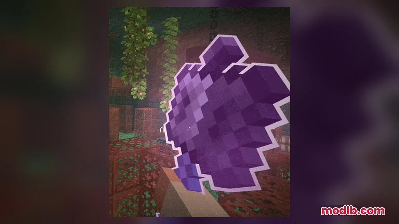 Omnis' Enchantments Resource Pack Screenshot 11 Omnis Enchantments adds glowing outlines and runic particles to magical Minecraft items