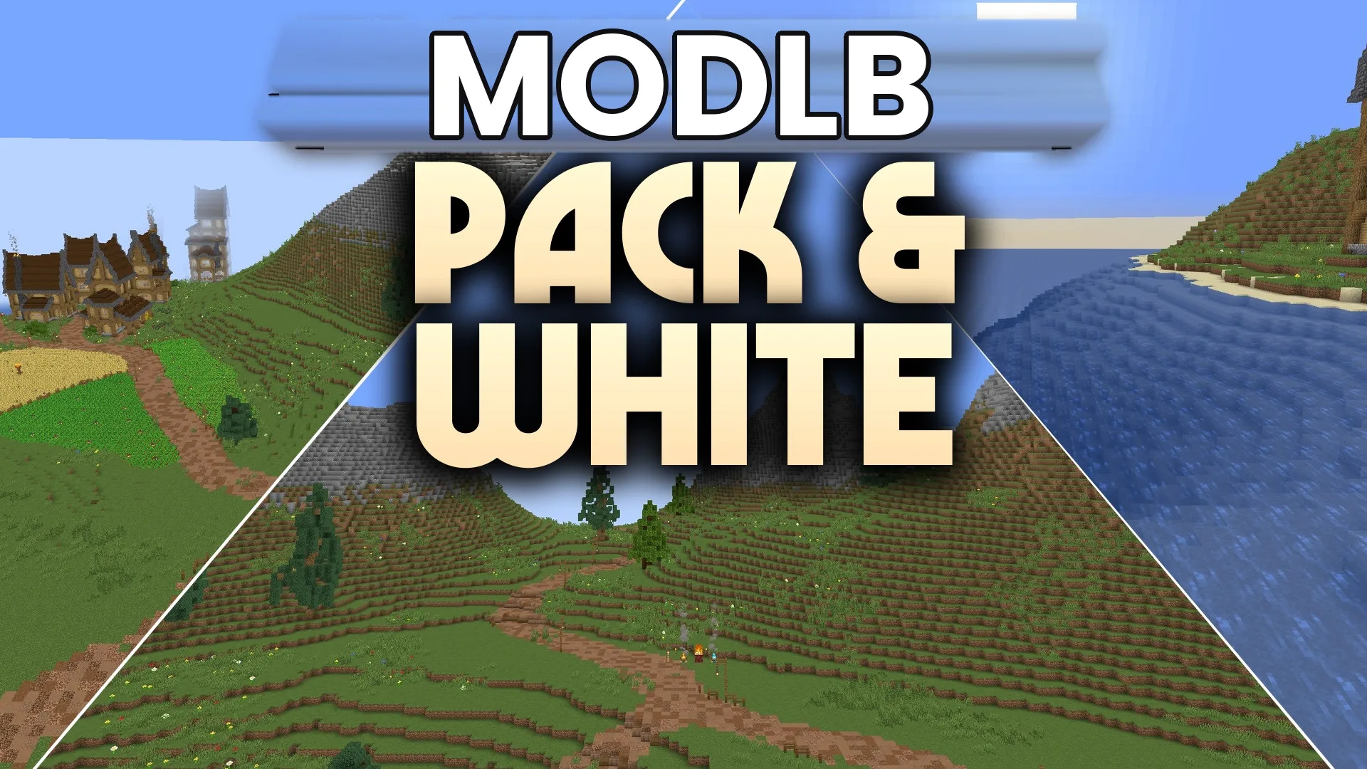 Pack & White Shaders (26.2, 1.20.1) – Monochrome Vanilla Style Core Shader cover art