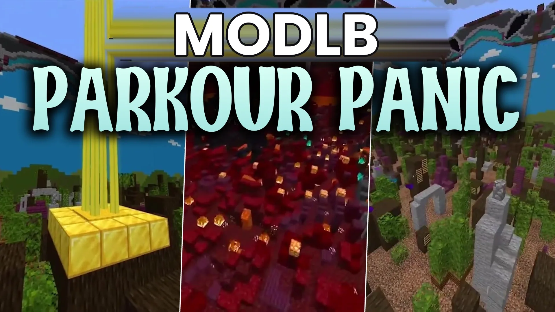 Parkour Panic Map (26.2, 1.20.1) – Sprint Across Constantly Shifting Paths