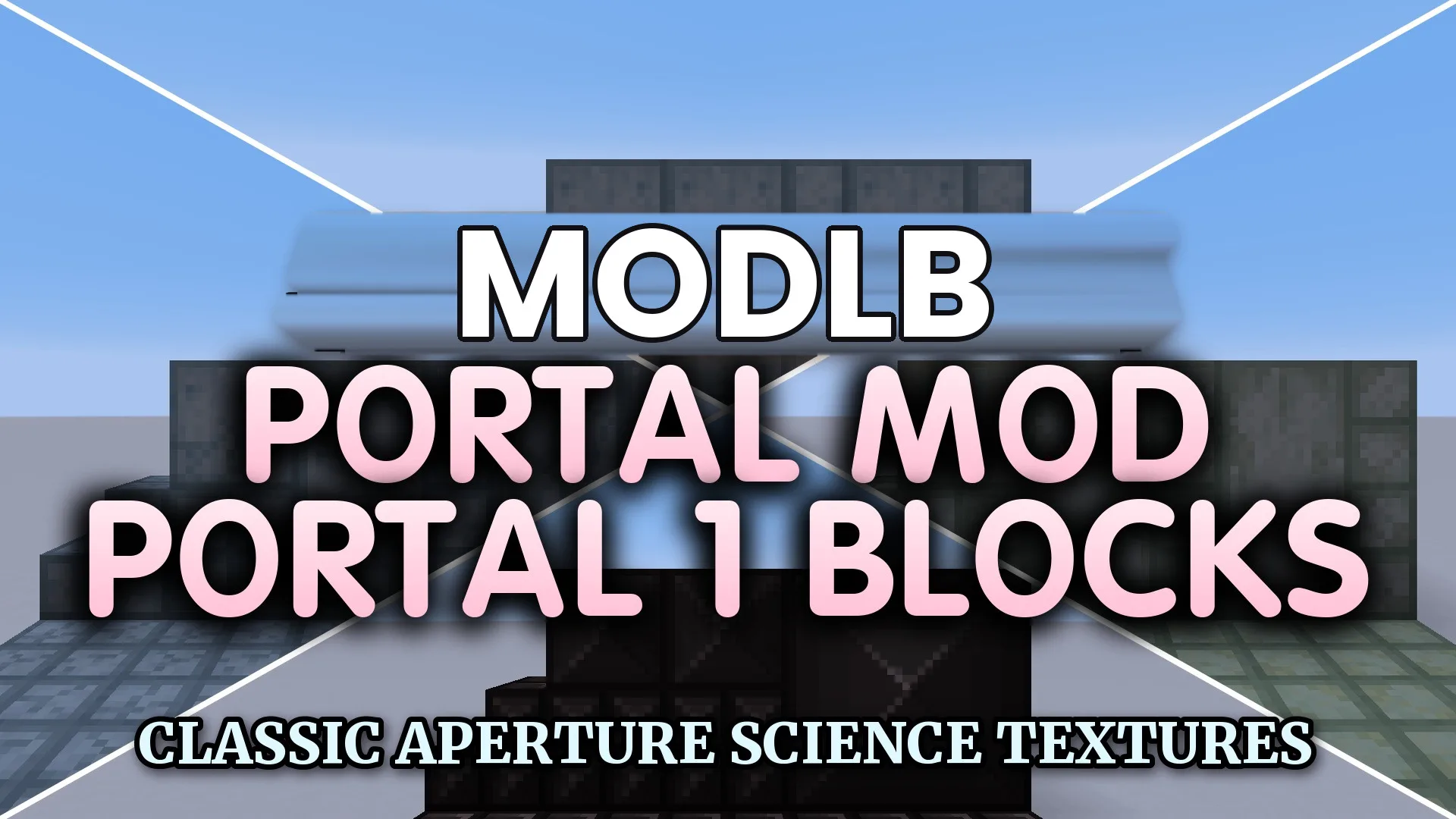 Portal Mod Portal 1 Blocks Resource Pack (1.16.5) – Classic Industrial Test cover art