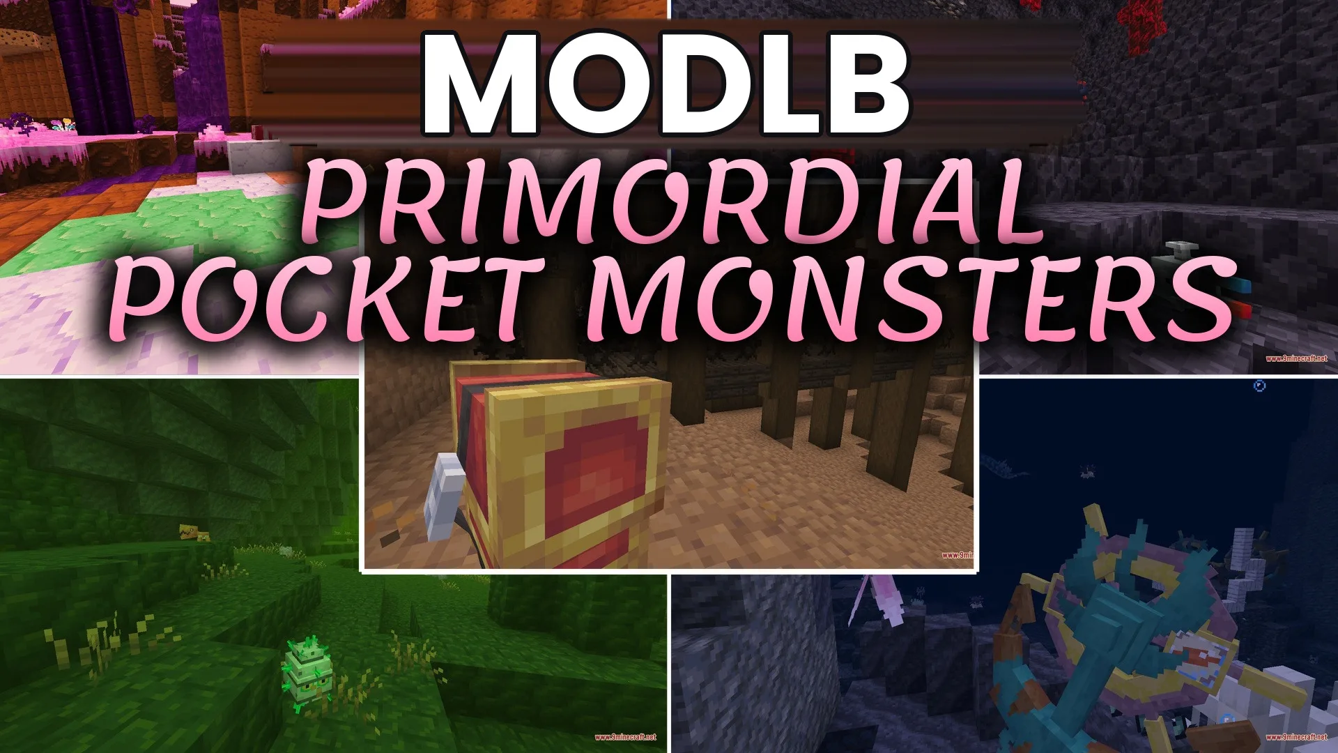 Primordial Pocket Monsters Data Pack (1.20.1) – Catch Rare Cobblemon Deep cover art