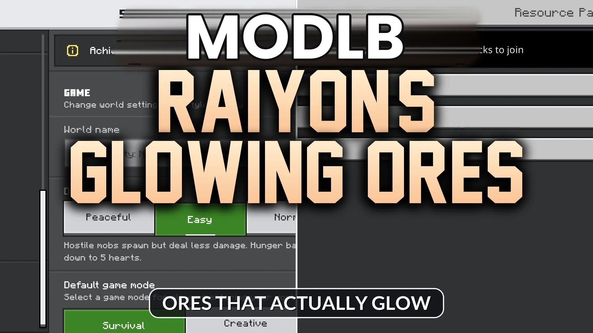Raiyon’s Glowing Ores Addon (1.21) – Ores That Actually Glow