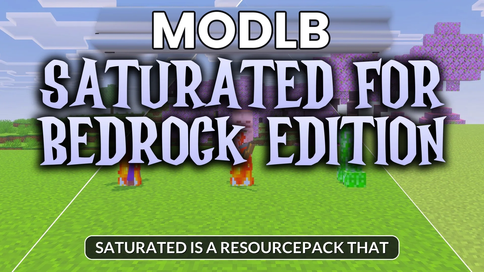 Saturated for Bedrock Edition Texture Pack (1.21) – Vibrant Color Boost