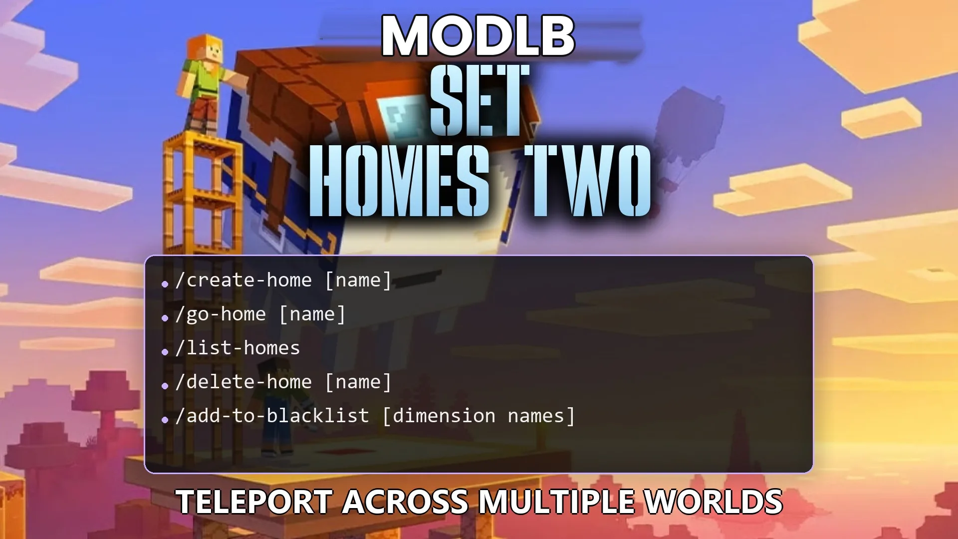 Set Homes Two Plugin (26.2, 1.20.1) – Give Players a Safe Way Back cover art