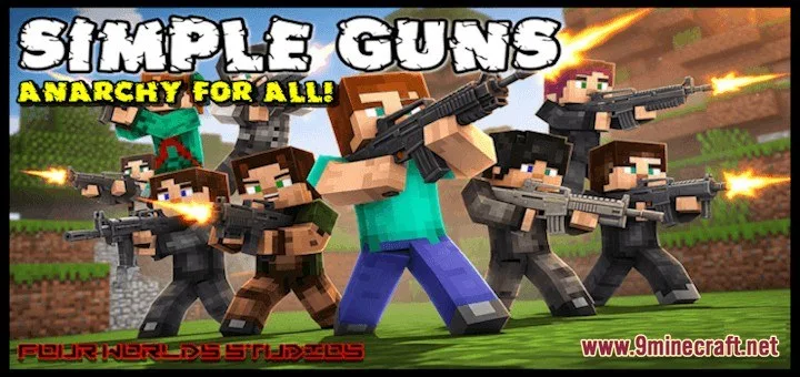 Simple Guns by Four Addon (1.21) – Lightweight High Octane Firepower cover art