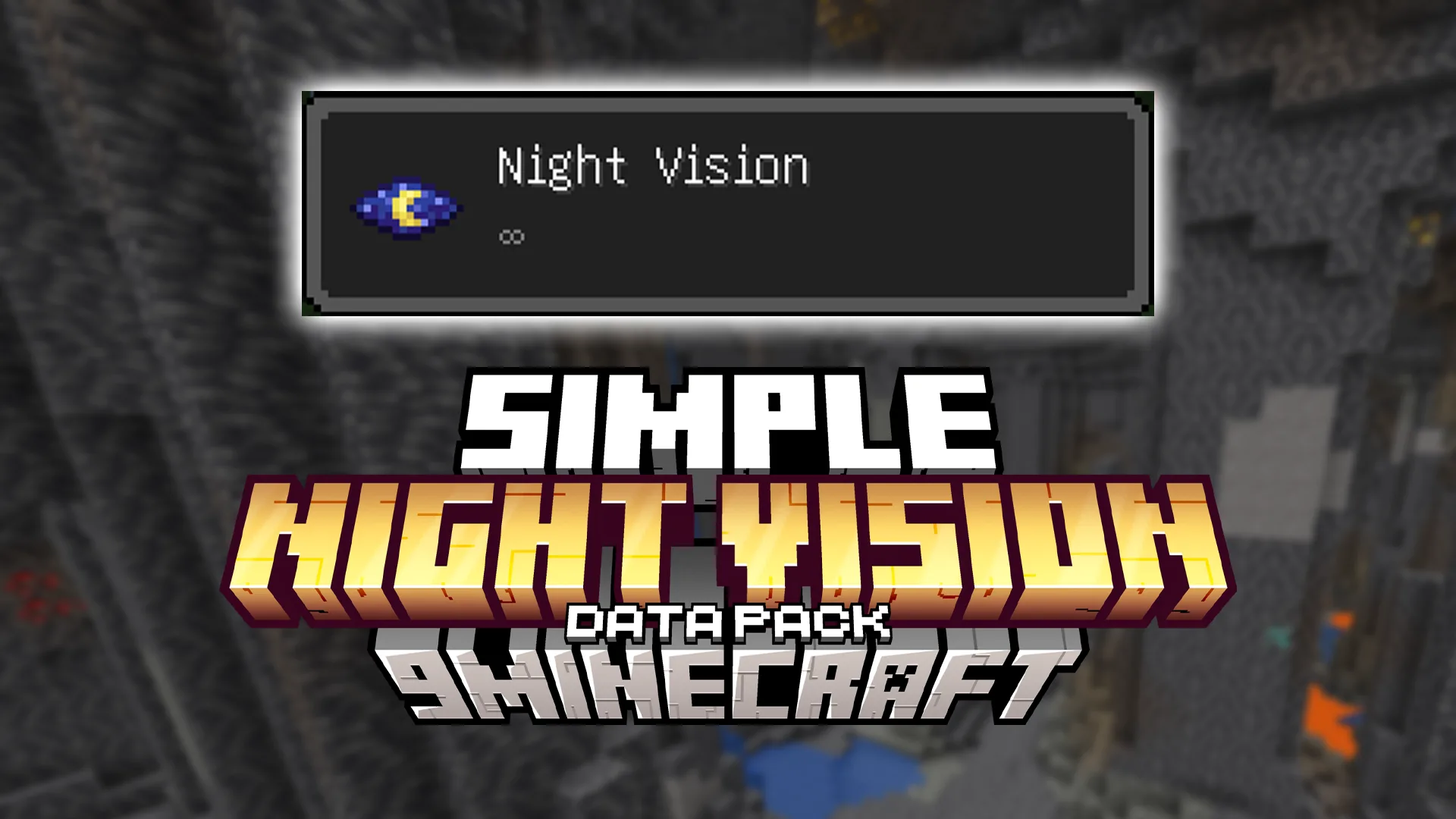 Simple Night Vision Data Pack (26.2, 1.20.1) – Alternative to Fullbright Texture Packs
