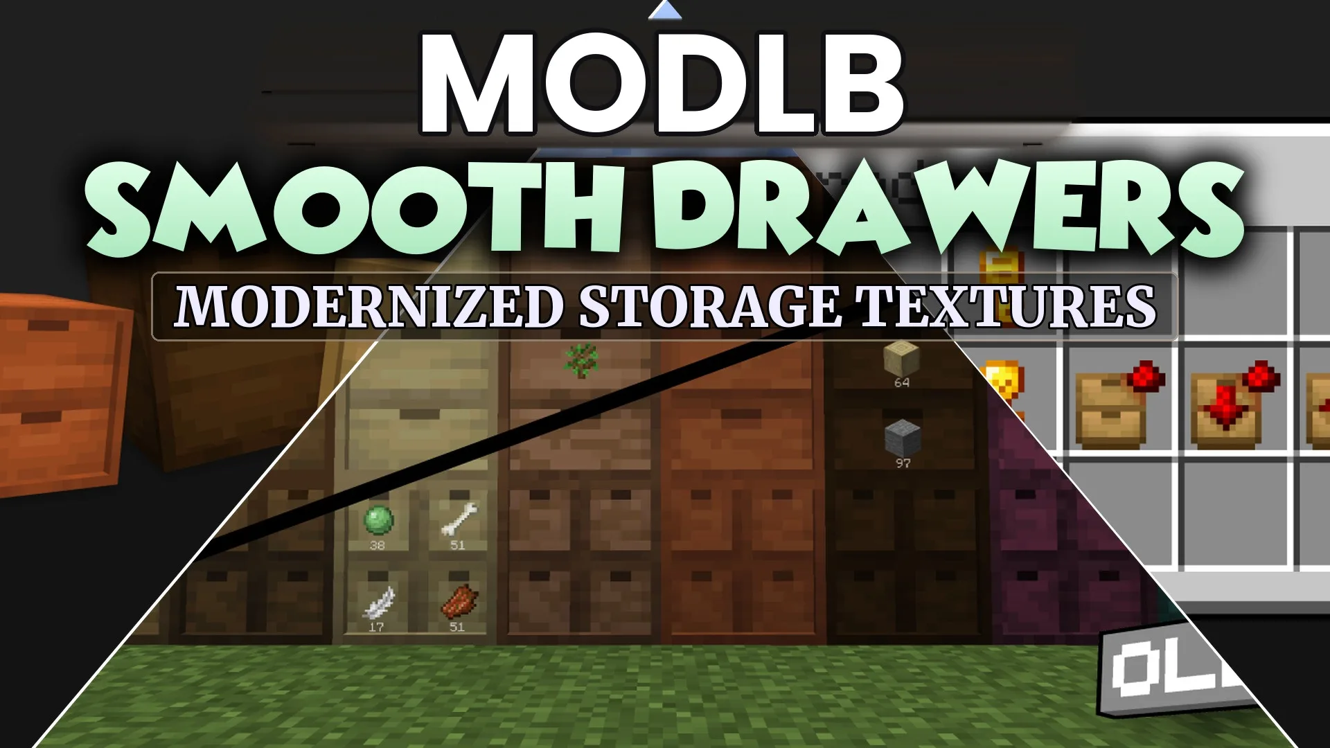 Smooth Drawers Resource Pack (1.21.1, 1.20.1) – Clean Modern Vanilla Storage cover art