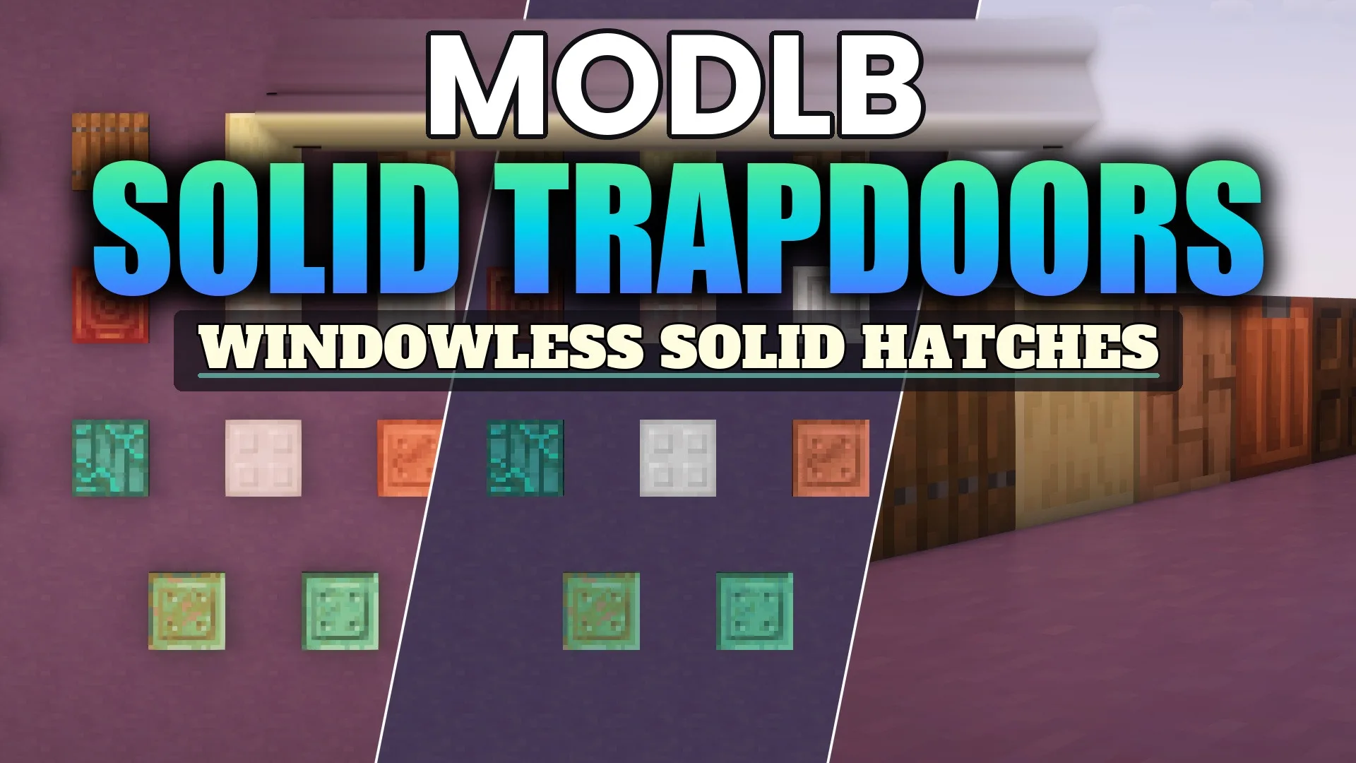 Solid Trapdoors Resource Pack (26.2, 1.20.1) – Clean Shutter Paneling cover art