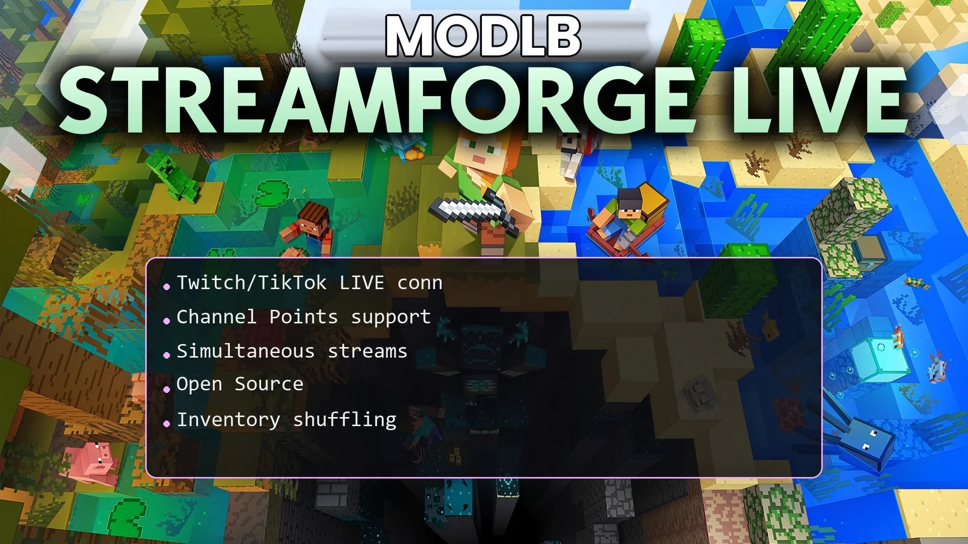 Streamforge Live Plugin (26.2, 1.20.1) – Let Live Stream Viewers Control Server
