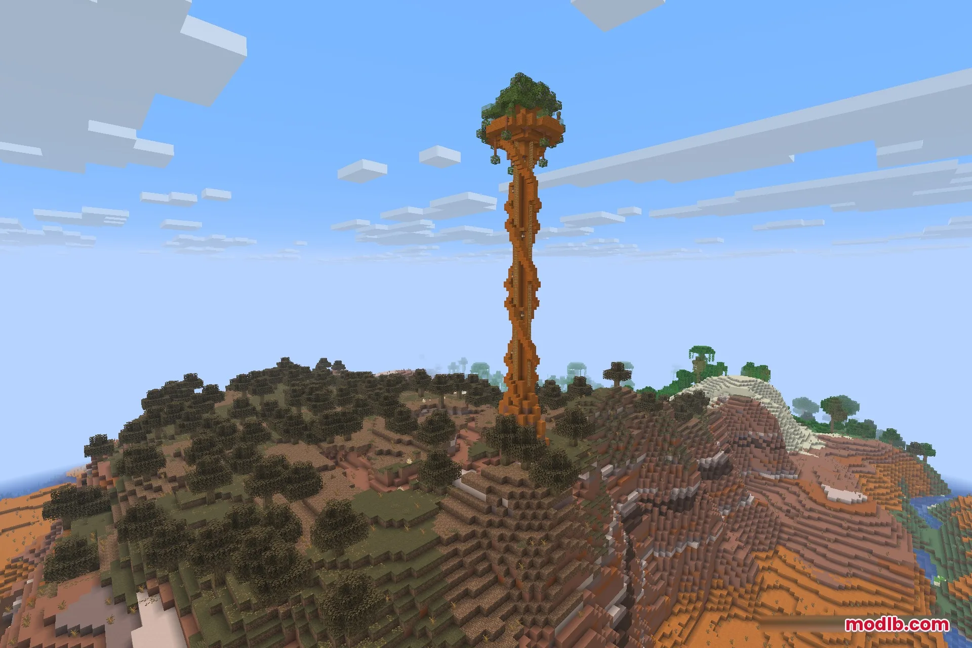 The badlands tower on top of a mesa