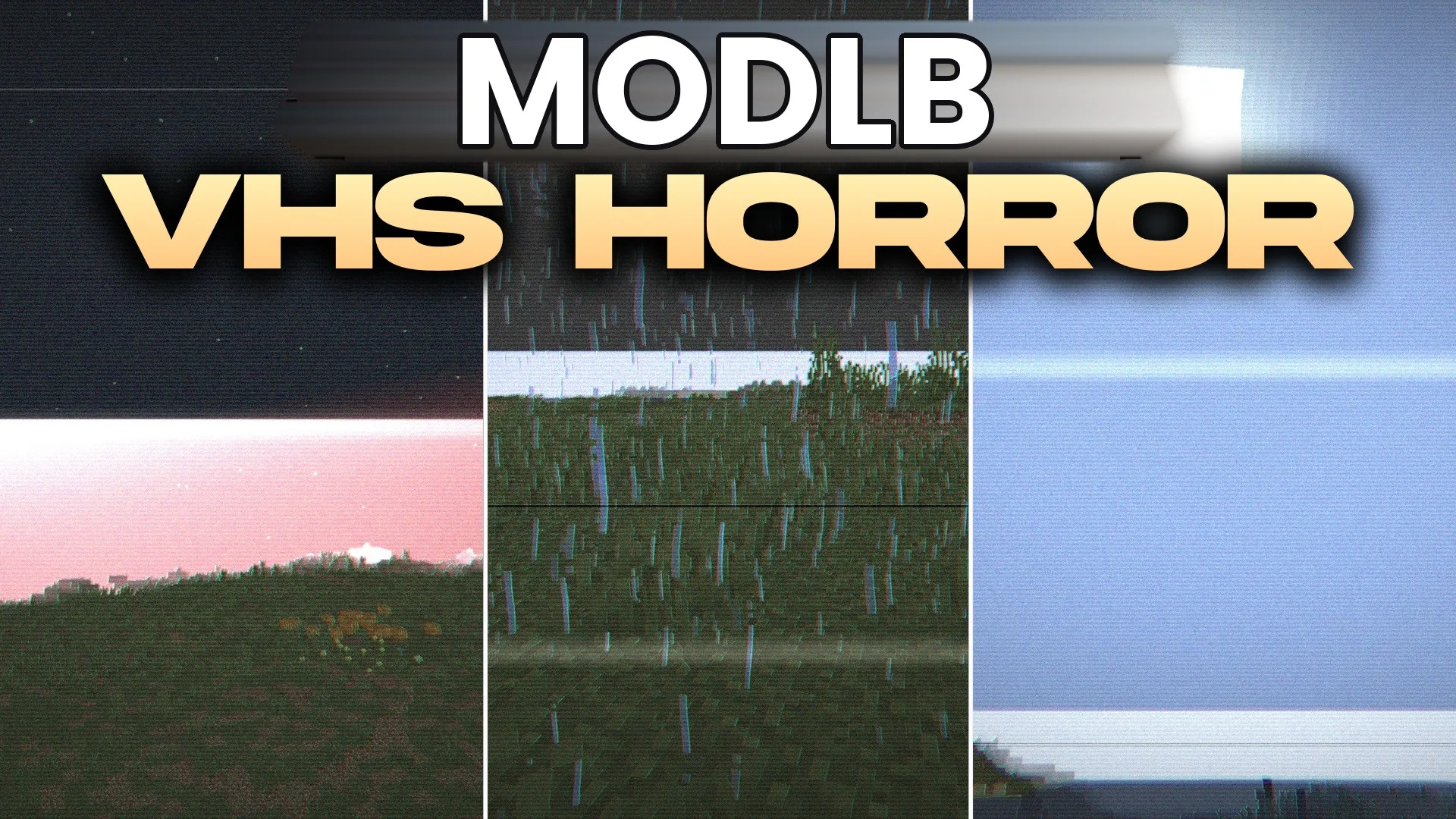 VHS Horror Shaders (26.2, 1.20.1) – Realistic Lighting with VHS Filters cover art
