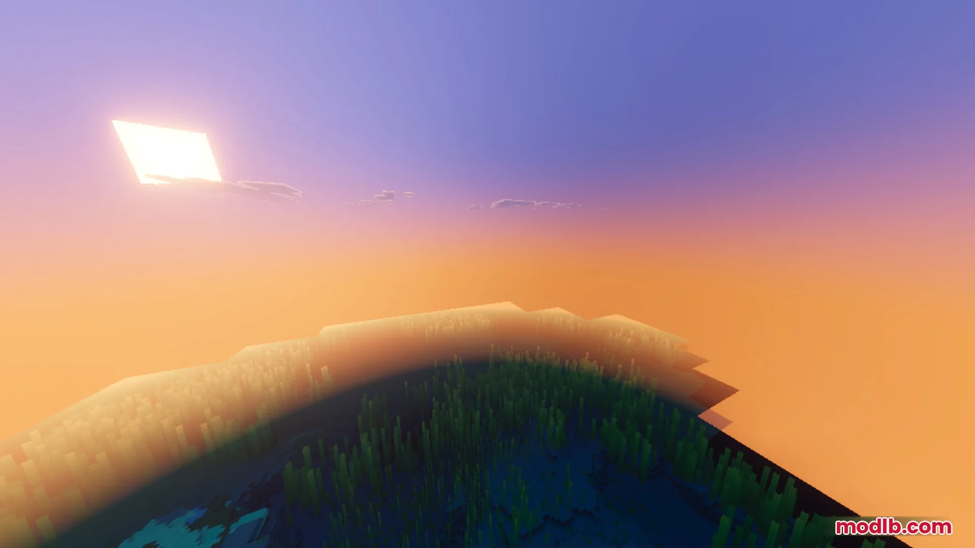 Vibrant Legacy L Espace Shader Screenshot 3 Vibrant Legacy L Espace provides upgraded lighting for a beautiful sunset