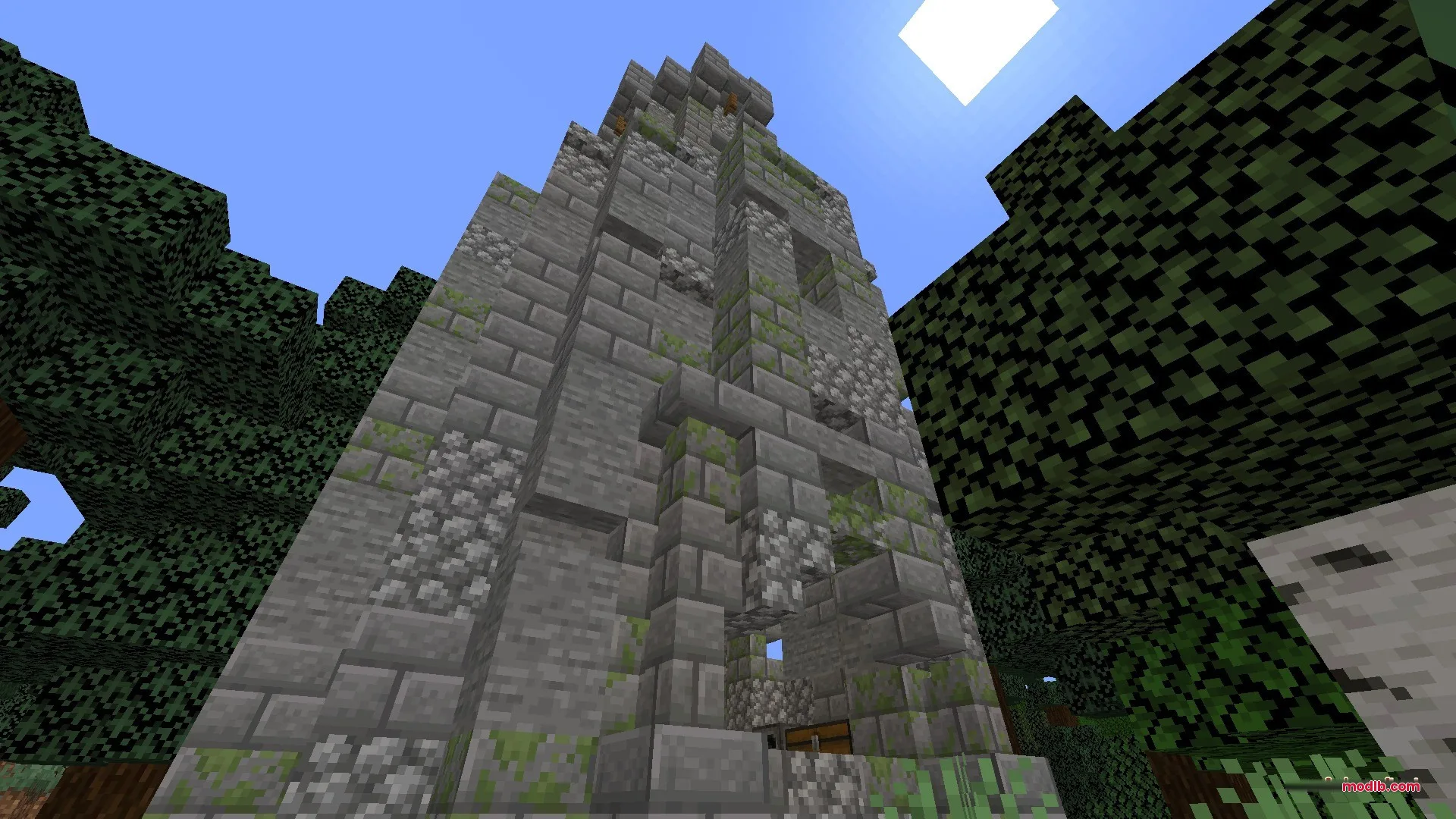 Vista Lore Bound Data Pack Screenshot 7 Ancient stone ruins from Vista Lore Bound Data Pack inside a dense forest