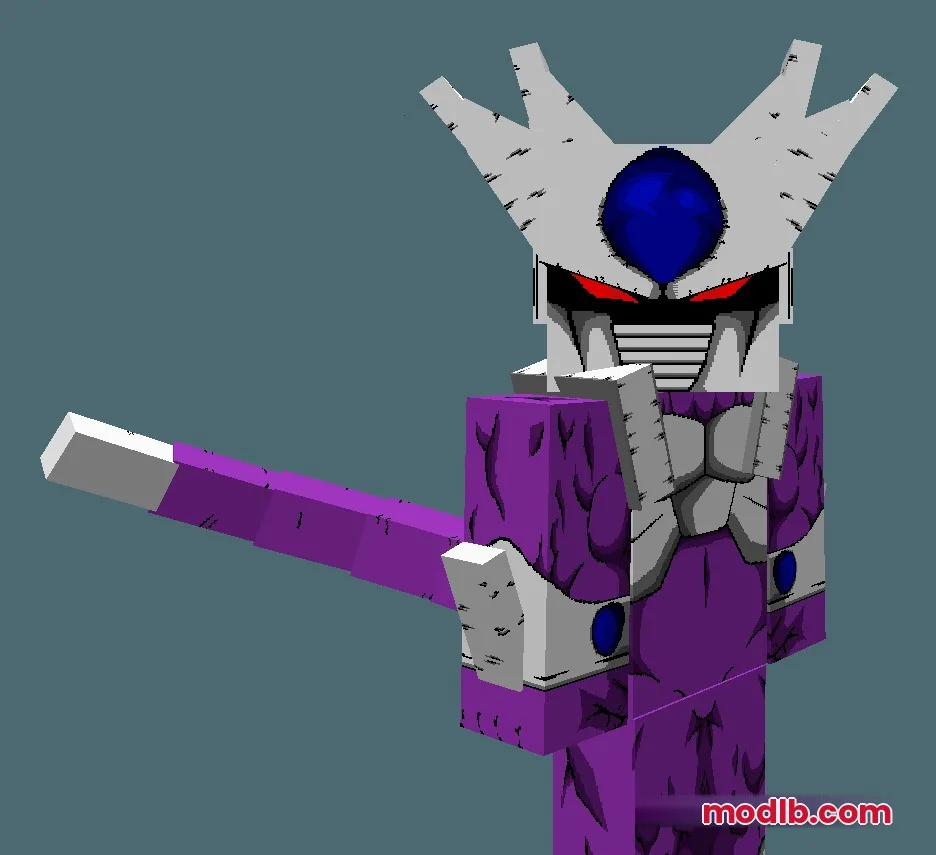 A high definition Minecraft character model of Cooler in his final form