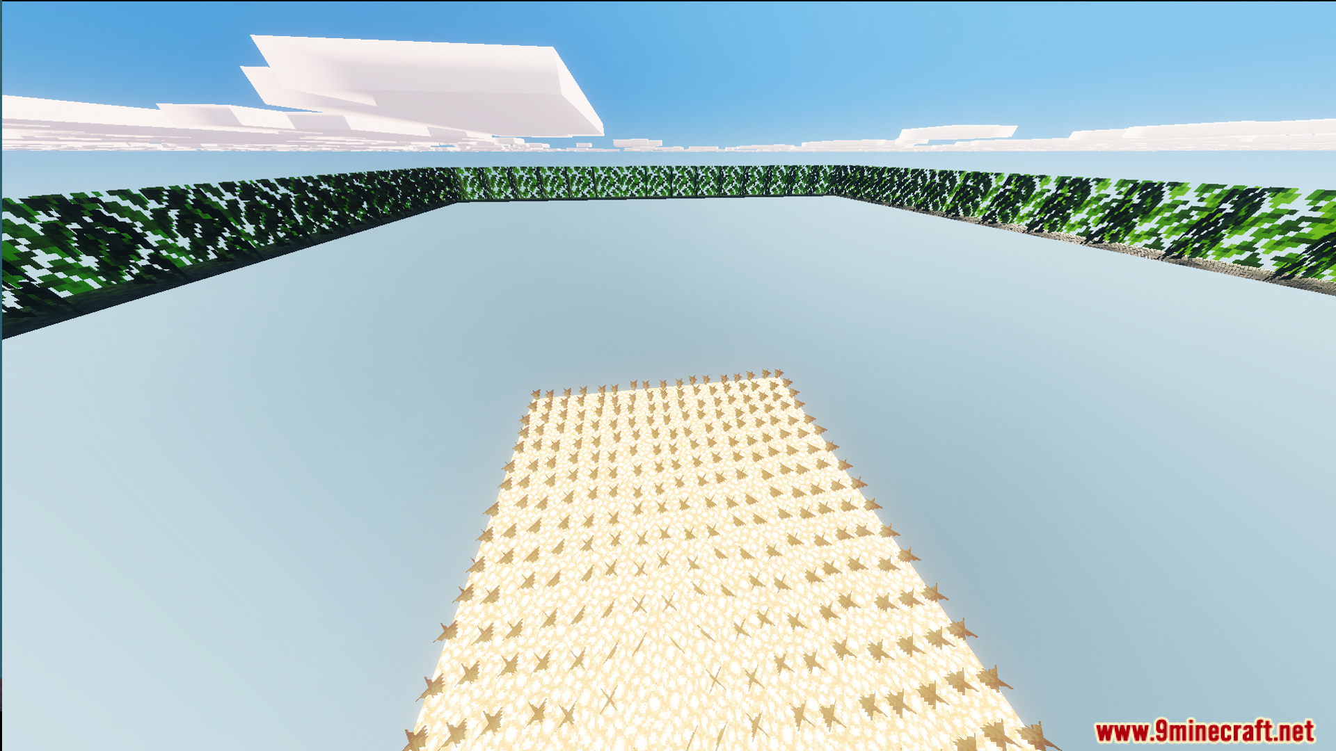 A 100 Layer Challenge Single Chunk Edition Map Screenshot 4 Top down view of the 100 Layer Challenge Single Chunk Edition Map