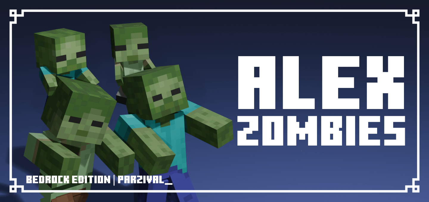 Alex Zombies Texture Pack (26.x, 1.21) – MCPE/Bedrock