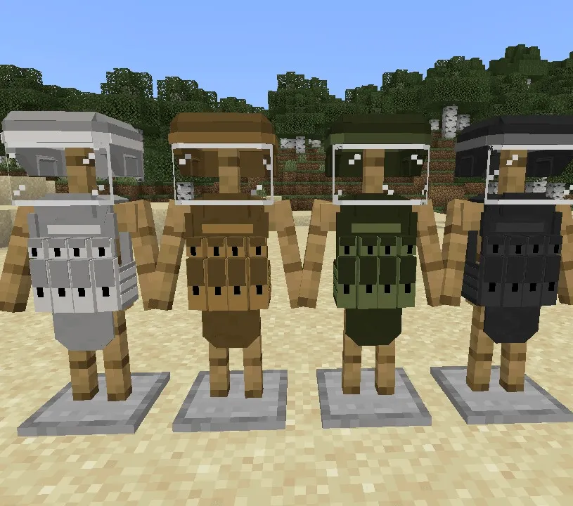 Ama Military Gear Addon (1.21) – MCPE/Bedrock Mod