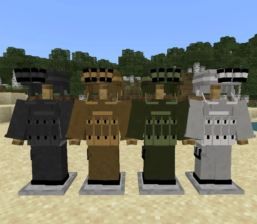 Ama Military Gear Addon (1.21) – MCPE/Bedrock Mod