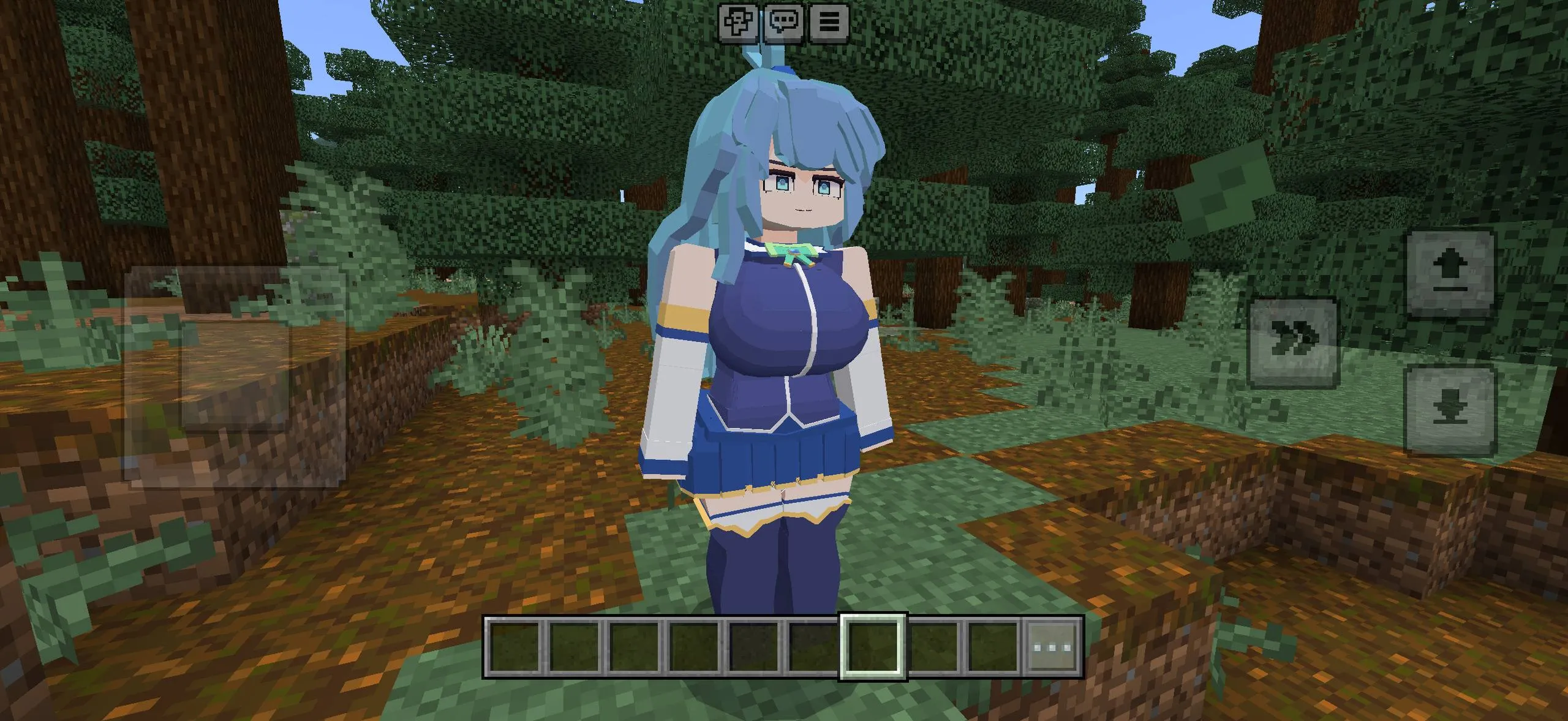 Aqua Jenny Mod MCPE 1.21 Anime Addon for Bedrock Edition